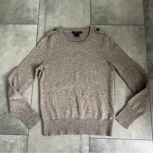 Scoop NYC brown tan neutral crewneck fall sweater XS